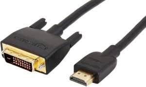Câble HDMI vers DVI 1,8 m Amazon Basics – Qualité HD fiable