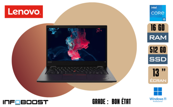 ThinkPad L13 Core i5, 16 Go RAM, 512 Go SSD – Image 3