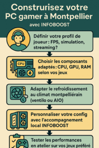 PC gamer pour jeux Montpellier