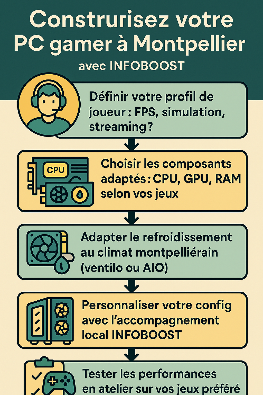 PC gamer pour jeux Montpellier