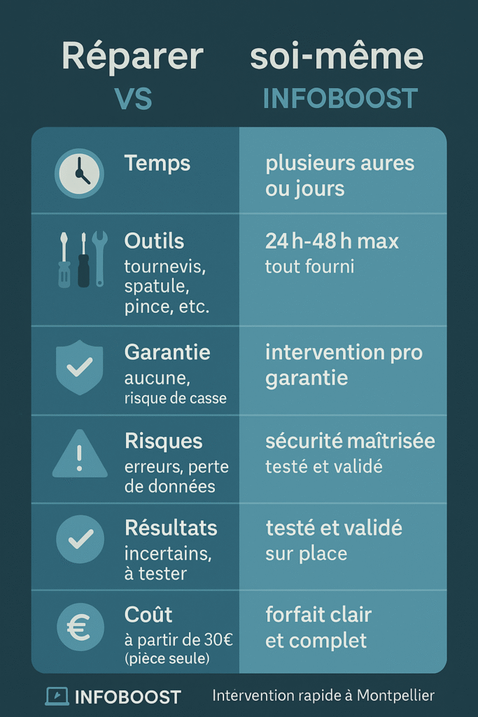 Remplacement clavier pc portable