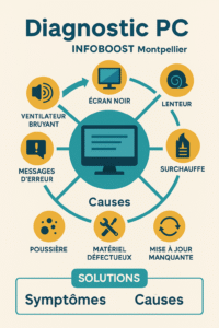 Symptômes ordinateur défectueux